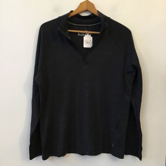 Smartwool Tops - Smartwool Merino 250 1/4 Zip in Charcoal Heather